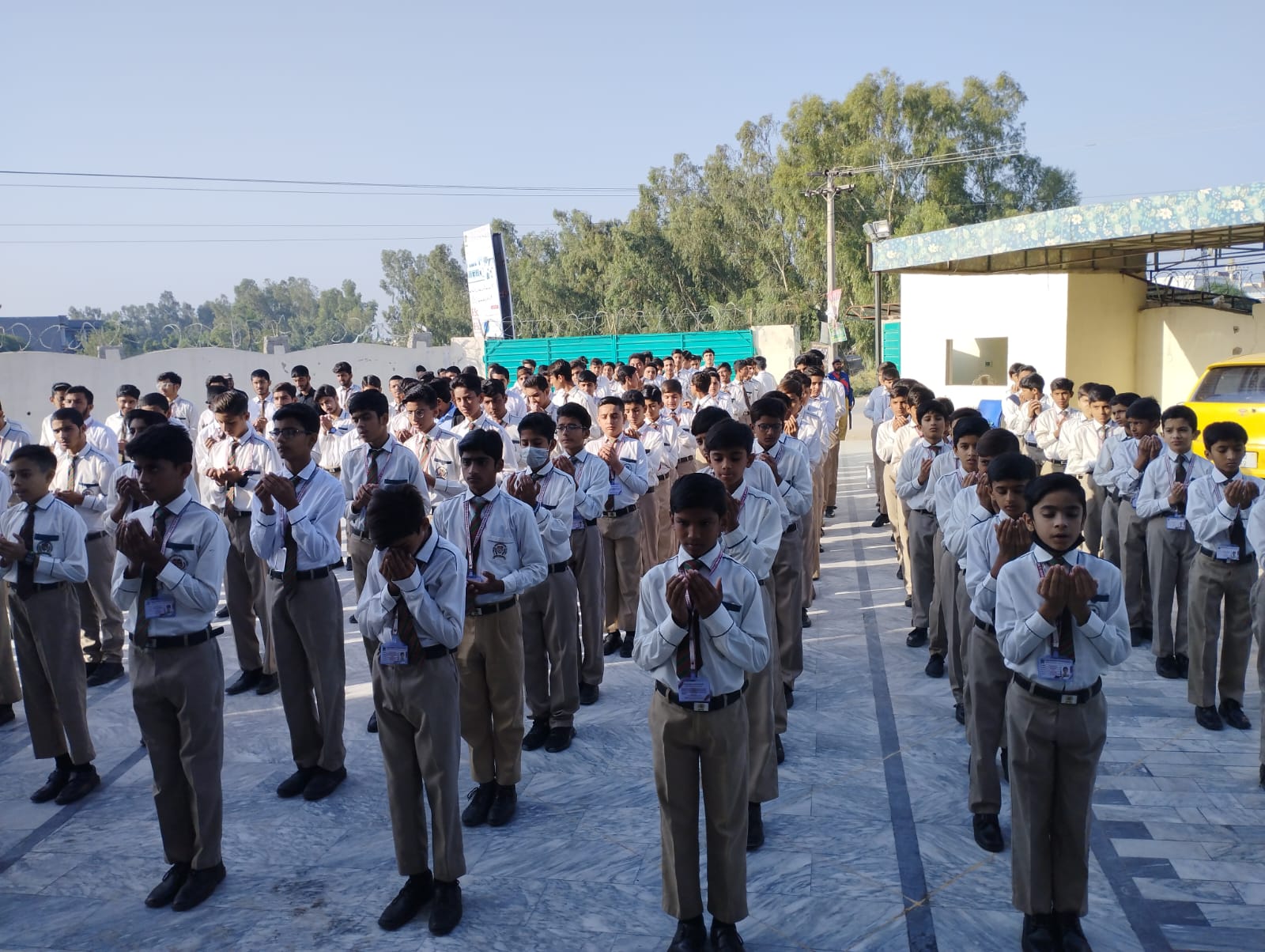 Alhamdulillah – Some random pictures from morning assemblies at Forces School Jauharabad Campus